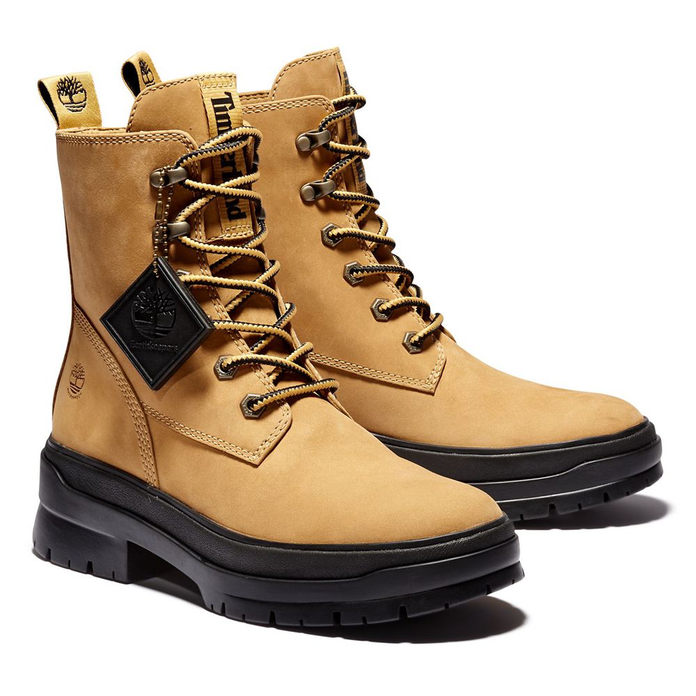 Bocanci Cu Dantelă Timberland Dama Maro/Negrii - Malynn Ek+ Waterproof - Romania - VOTABU871